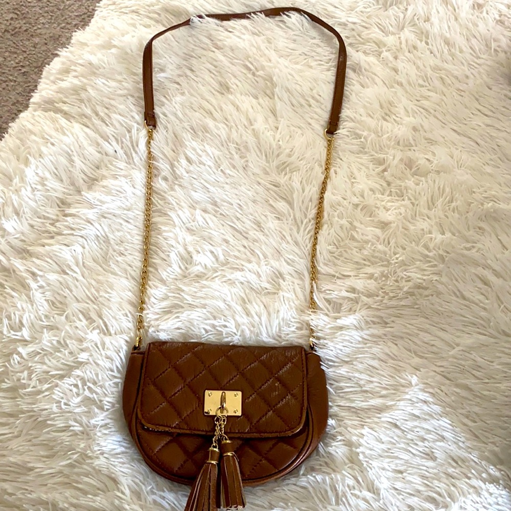 Small brown crossbody purse